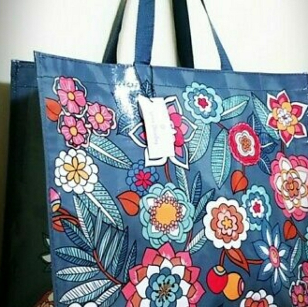 NWT VERA BRADLEY MARKET TOTE TROPICAL EVENING